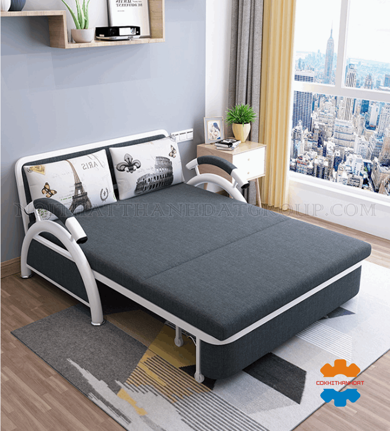 Sofa thông minh khung kim cong loại kết hợp giường ngủ